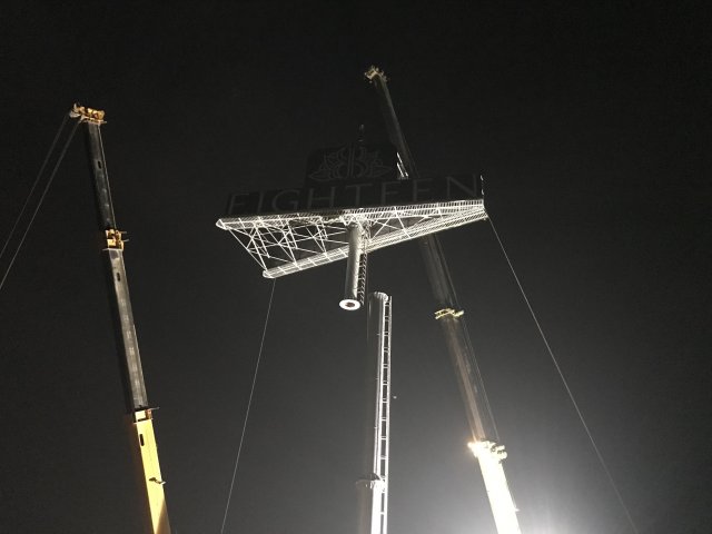 Highest Dual Billboard on Unipole Installed at Eighteen Islamabad